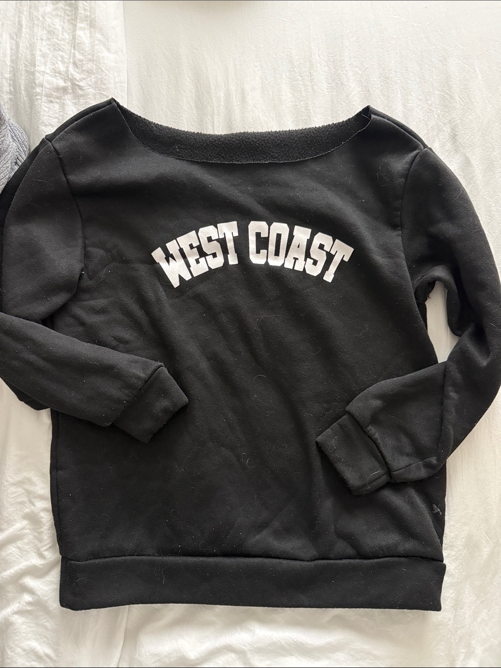 West Coast Black Sweatshirt - Women's Crewneck Sweater